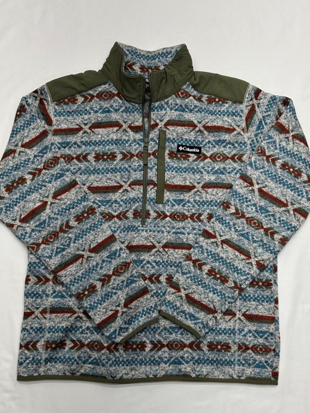 Columbia Sweater Weather II Half Zip Men's XL Aztec Print